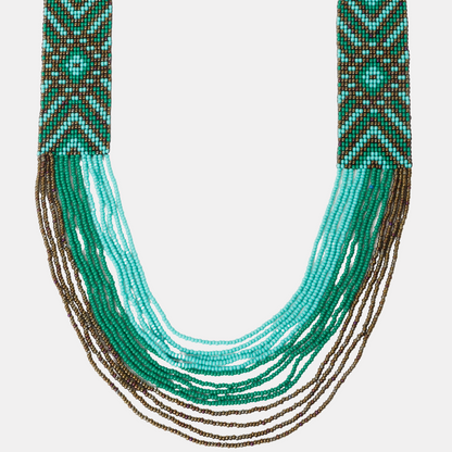 Beaded Handmade Turquoise Necklace