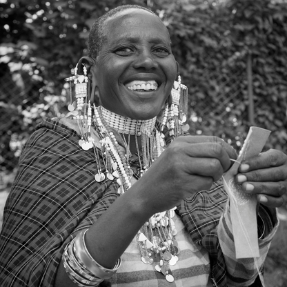African Maasai Tassel Earrings | Pembetatu