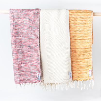 Orange Scarf | Handwoven Pure Cotton