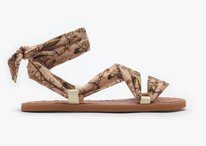 Vegan Tie-on Sandals