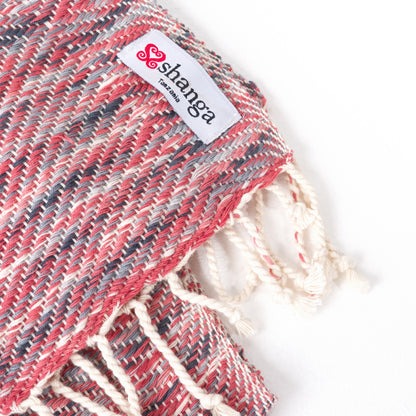 Mixed Pink, White & Grey Scarf | Handwoven Pure Cotton