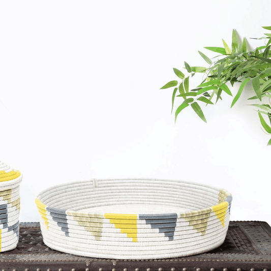 Oval African Tray | Handwoven Grass